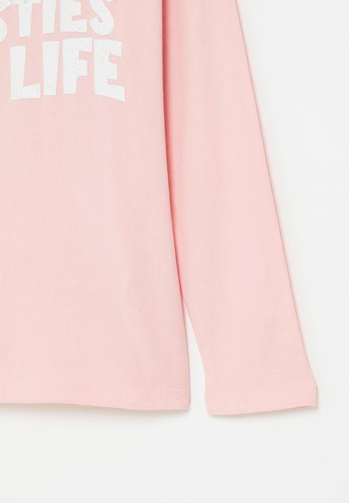 Superbalist - Girls graphic tee - light pink