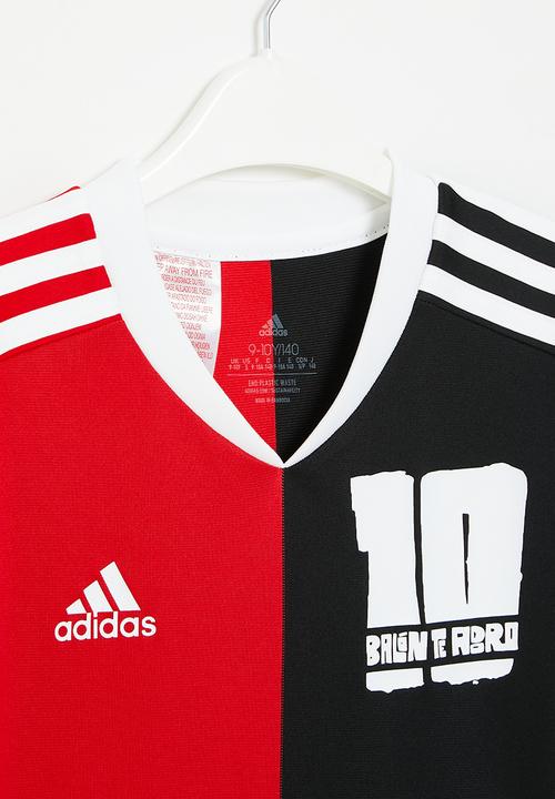 adidas Performance - Messi jersey - black & vivid red