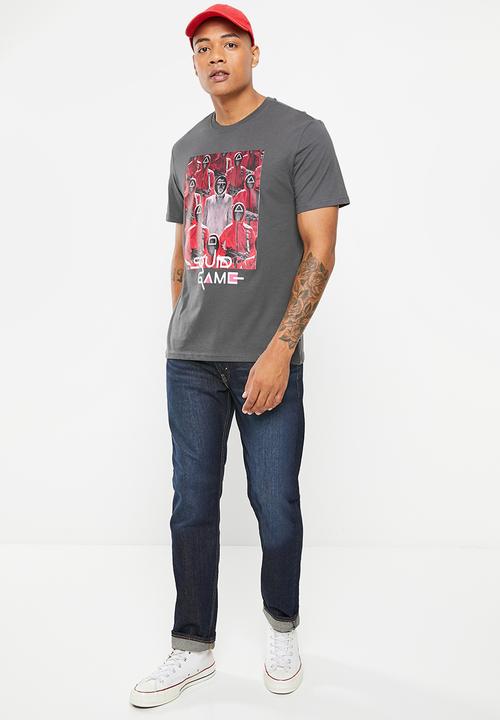 Only & Sons - Onssquidgame reg short sleeve tee - dark grey