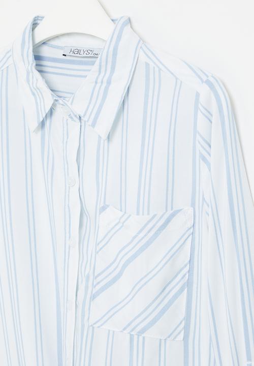 HAILYS - Ls v bl coraly - blue stripe