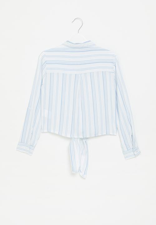 HAILYS - Ls v bl coraly - blue stripe