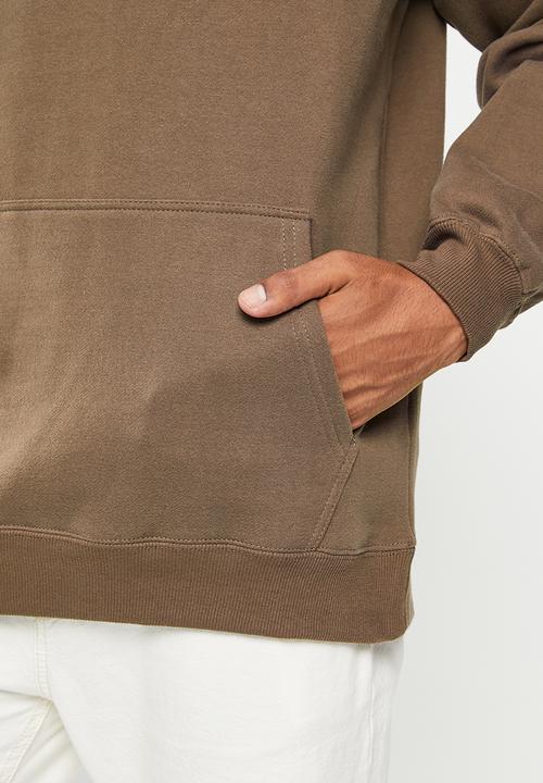 Factorie - Premium oversized graphic hoodie - bracken brown/unified worldwide