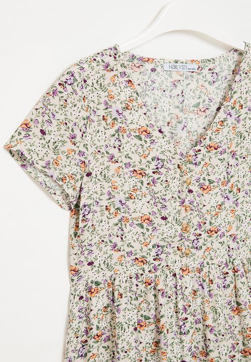 HAILYS - Sh v dr clara - off white flower