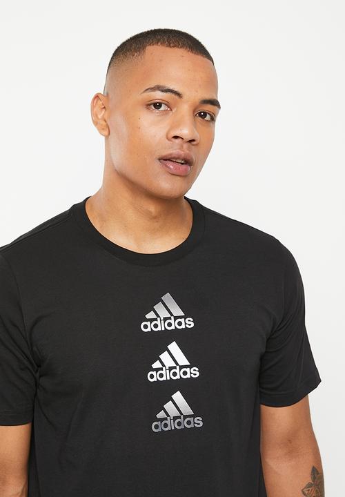 adidas Performance - D2m logo tee - black