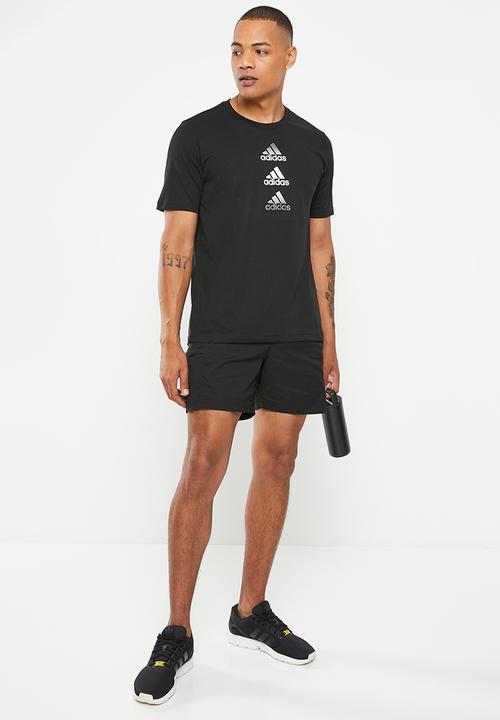 adidas Performance - D2m logo tee - black