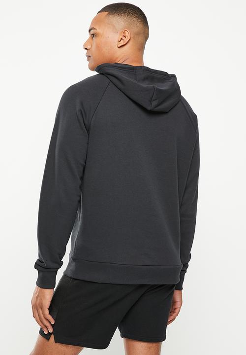 Under Armour - Ua rival fleece big logo hood - black & onyxwhite