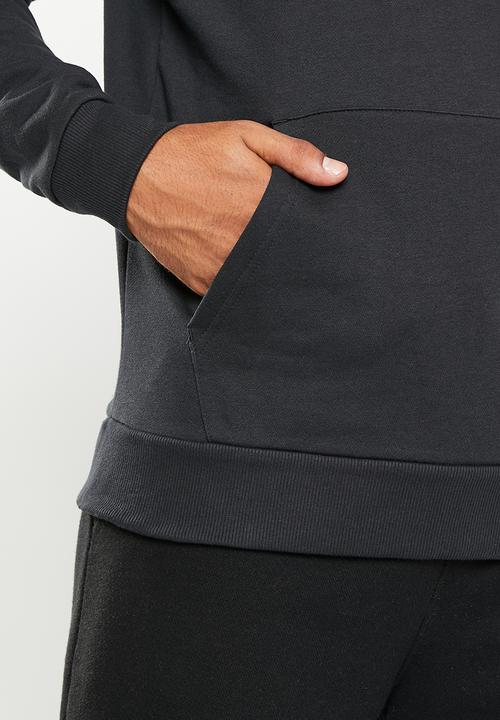 Under Armour - Ua rival fleece big logo hood - black & onyxwhite