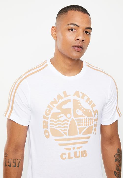 adidas Originals - Qac 3 stripe t m - white/magic beige