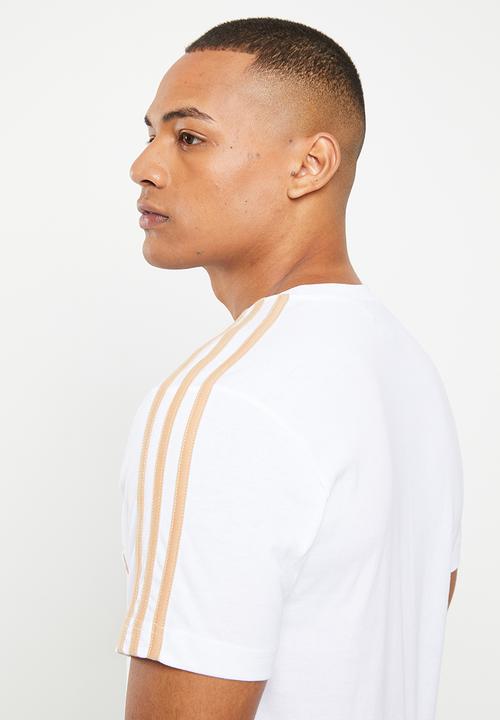 adidas Originals - Qac 3 stripe t m - white/magic beige