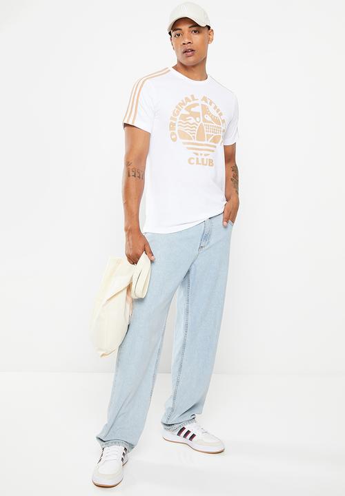 adidas Originals - Qac 3 stripe t m - white/magic beige