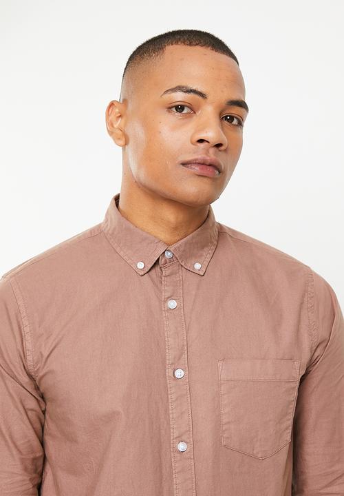 Cotton On - Mayfair long sleeve shirt - vintage burg 