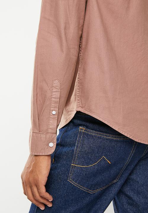 Cotton On - Mayfair long sleeve shirt - vintage burg 