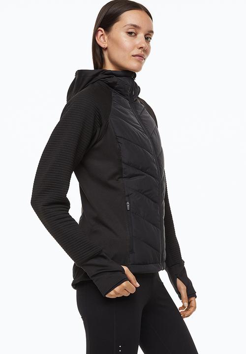H&M - Padded hooded outdoor jacket - black