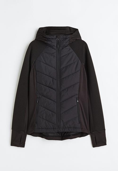 H&M - Padded hooded outdoor jacket - black