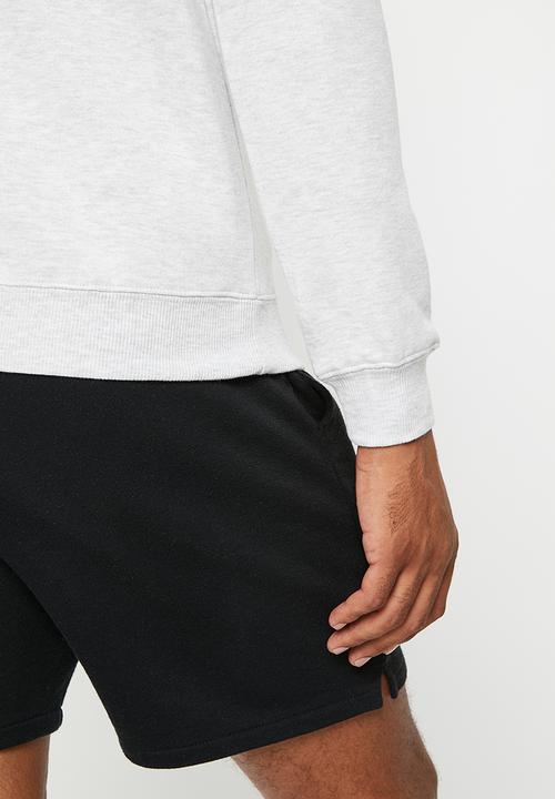 Cotton On - Graphic crew fleece - white marle/good vibes society