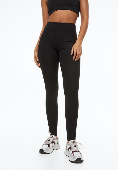 H&M - High waist sports tights - black