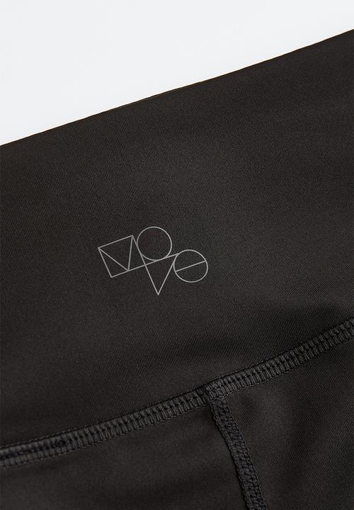 H&M - High waist sports tights - black