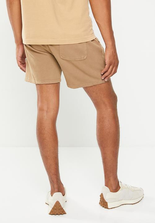 Cotton On - Pigment fleece short - pigment taupe