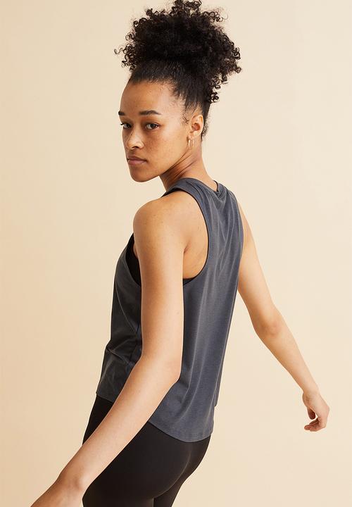 H&M - Sports vest top - dark grey