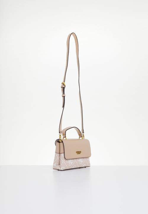 GUESS - Berta mini top handle flap - rose logo