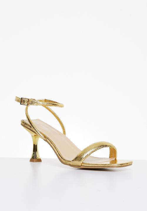 Superbalist - Robyn slingback block heel - gold