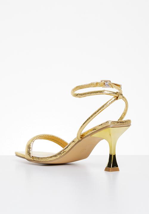 Superbalist - Robyn slingback block heel - gold