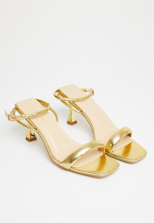 Superbalist - Robyn slingback block heel - gold
