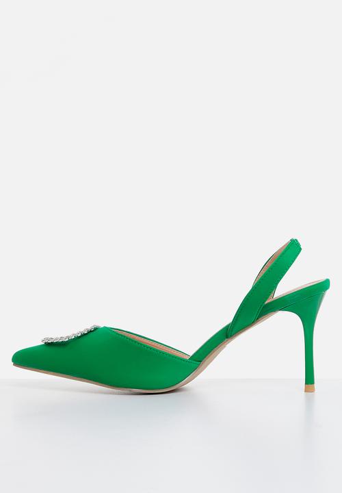 MILLA - Zuri slingback stiletto heel - green