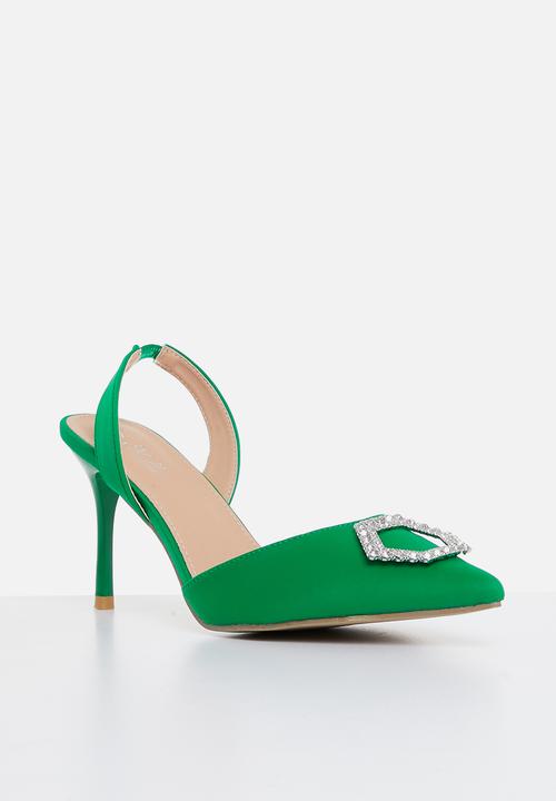 MILLA - Zuri slingback stiletto heel - green