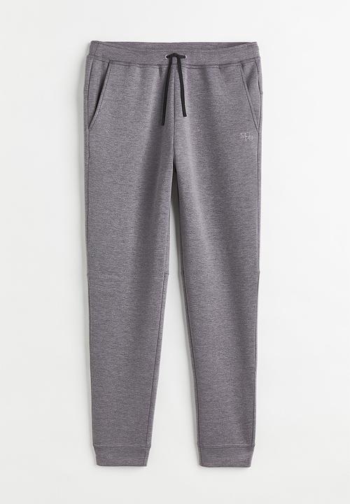 H&M - Fast-drying track pants - dark grey marl