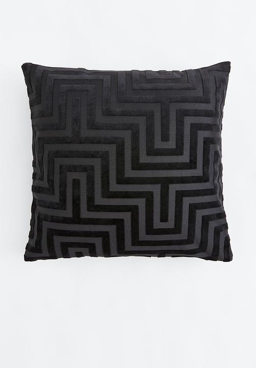 H&M - Velvet cushion cover - grey