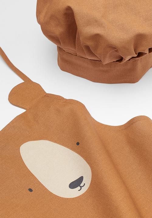 H&M - Children’s apron and chef’s hat - brown/multi