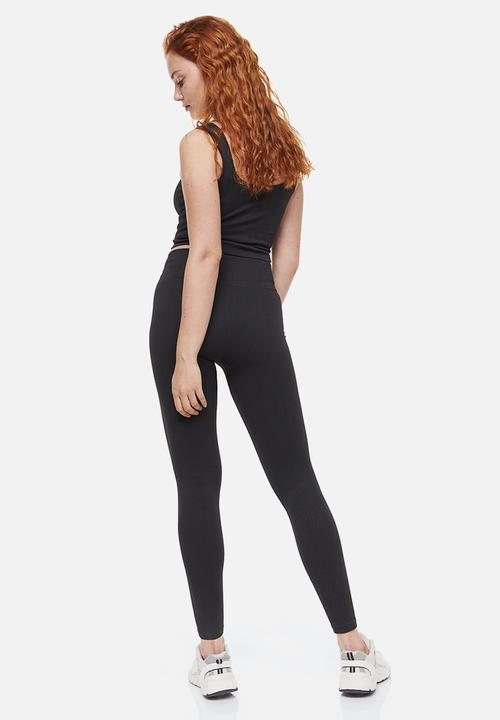 H&M - Seamless sports tights - dark grey