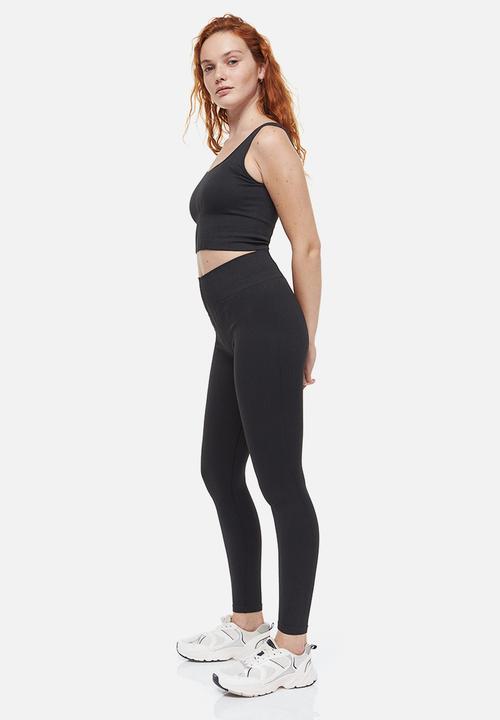 H&M - Seamless sports tights - dark grey