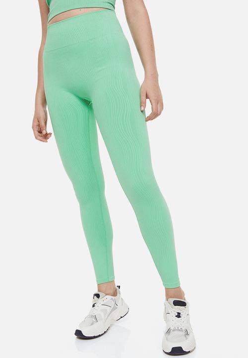H&M - Seamless sports tights - mint green