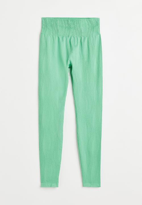 H&M - Seamless sports tights - mint green