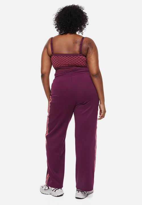H&M - Track pants with side stripes - plum purple