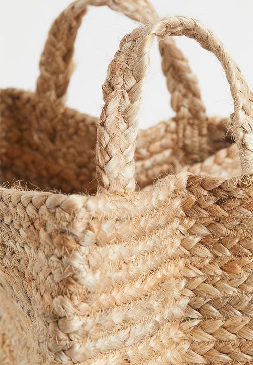 H&M - Small jute storage basket - beige