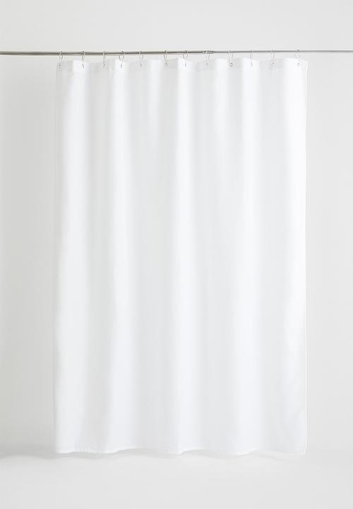 H&M - Waffled shower curtain - white