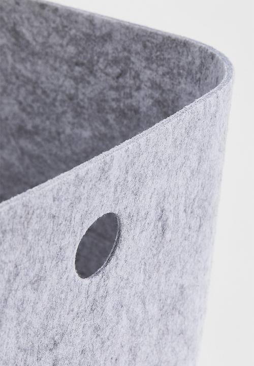 H&M - Felted storage basket - grey