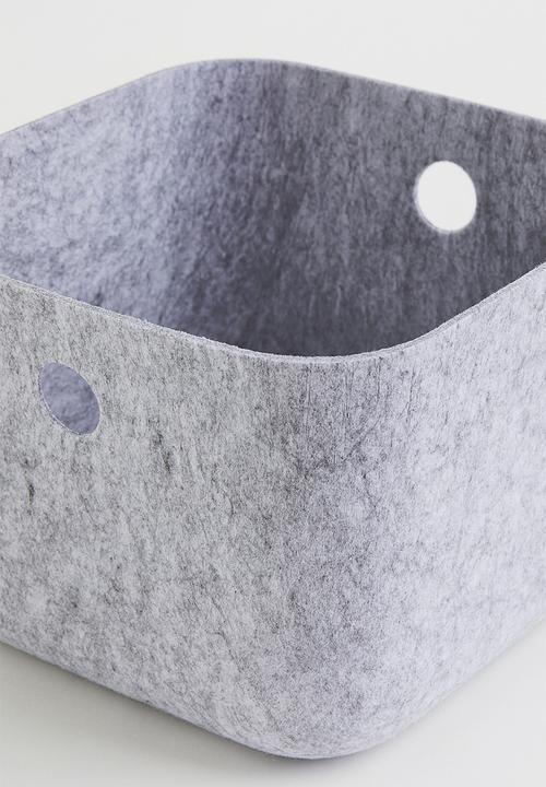 H&M - Felted storage basket - grey