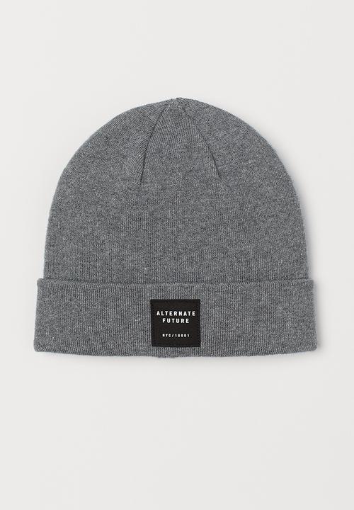 H&M - Fine-knit hat - grey marl