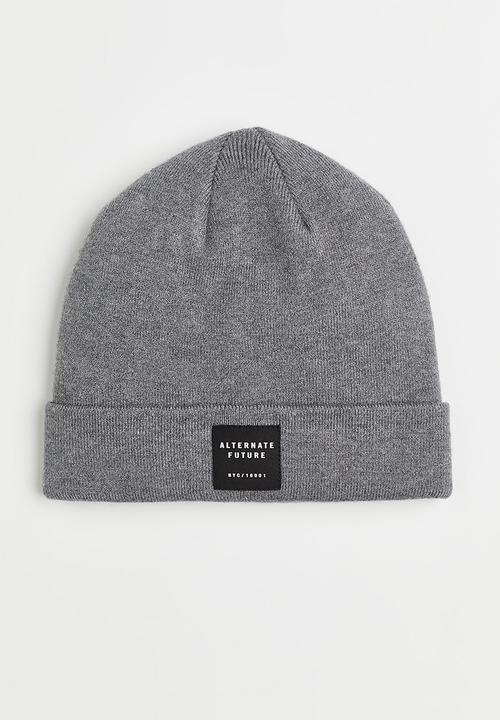 H&M - Fine-knit hat - grey marl