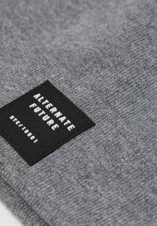 H&M - Fine-knit hat - grey marl