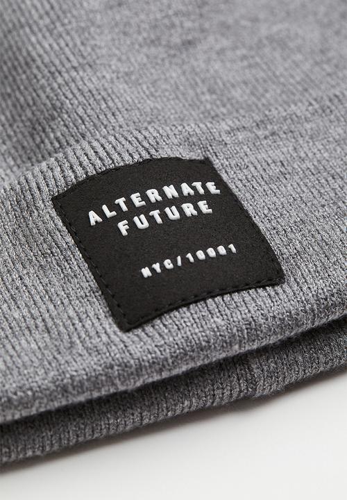 H&M - Fine-knit hat - grey marl