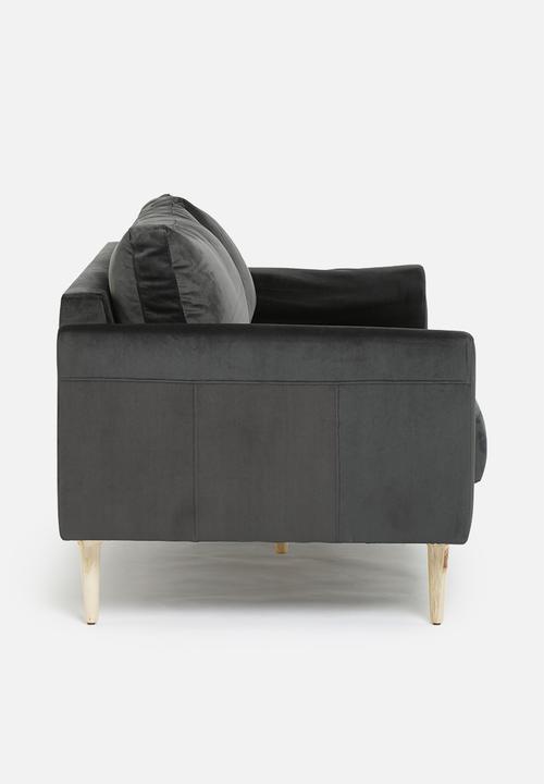 Sixth Floor - Hadley 3 seater - black