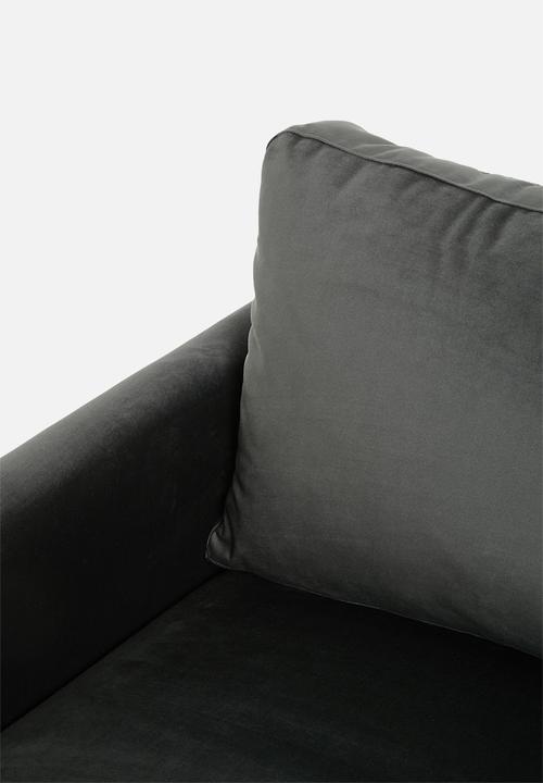 Sixth Floor - Hadley 3 seater - black