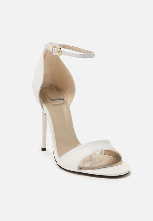 Trendyol - Ankle tie barely there heel - ecru