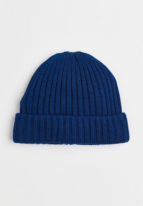 H&M - Rib-knit hat - bright blue