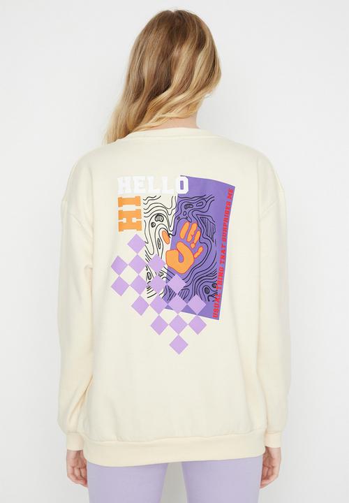 Trendyol - Thin fleece sweatshirt - beige